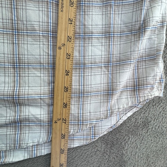 Wrangler Rugged Wear Plaid Short Sleeve Button Up Shirt Men - Picture 6 of 7